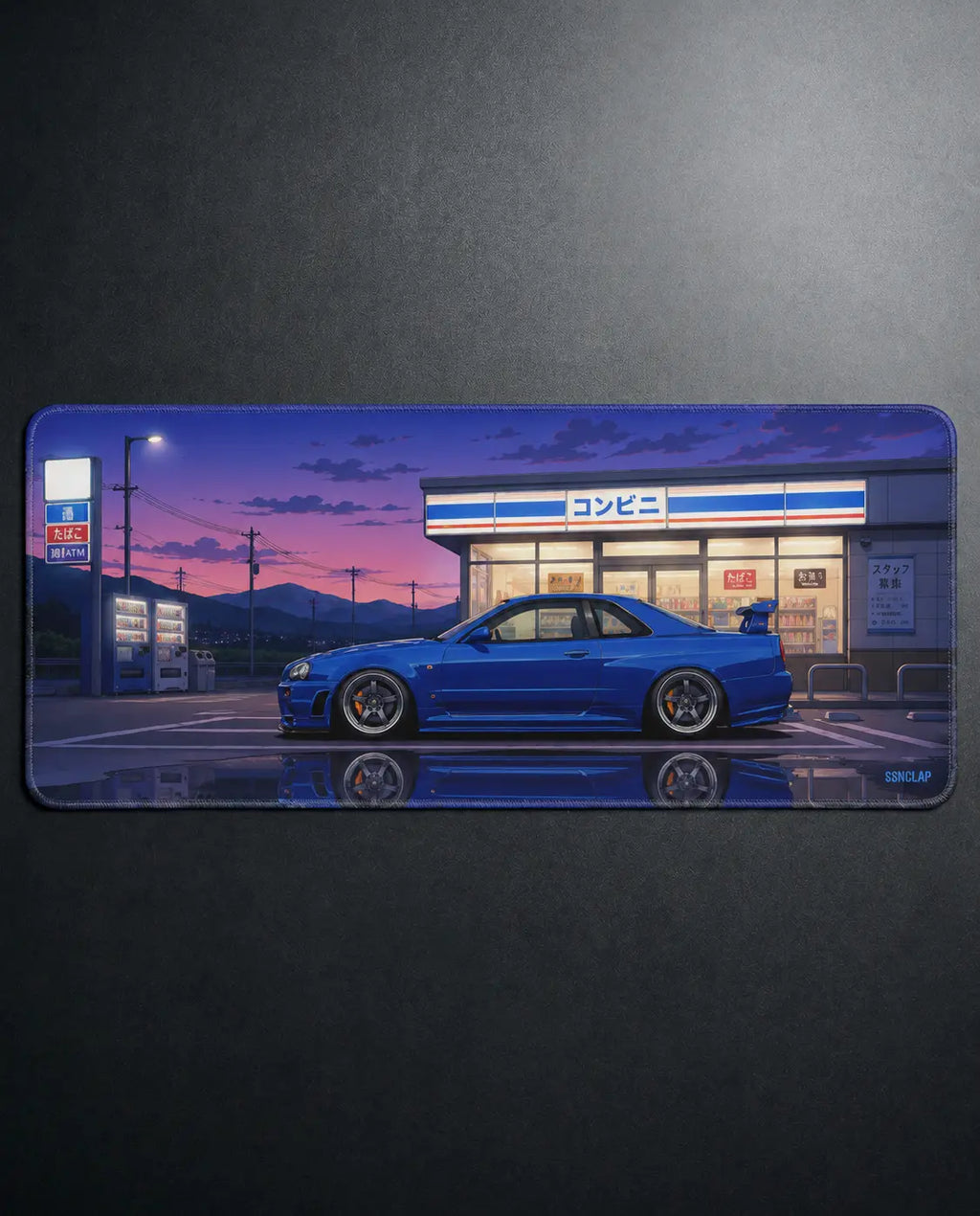 Konbini Nights - R34 GT-R Deskmat