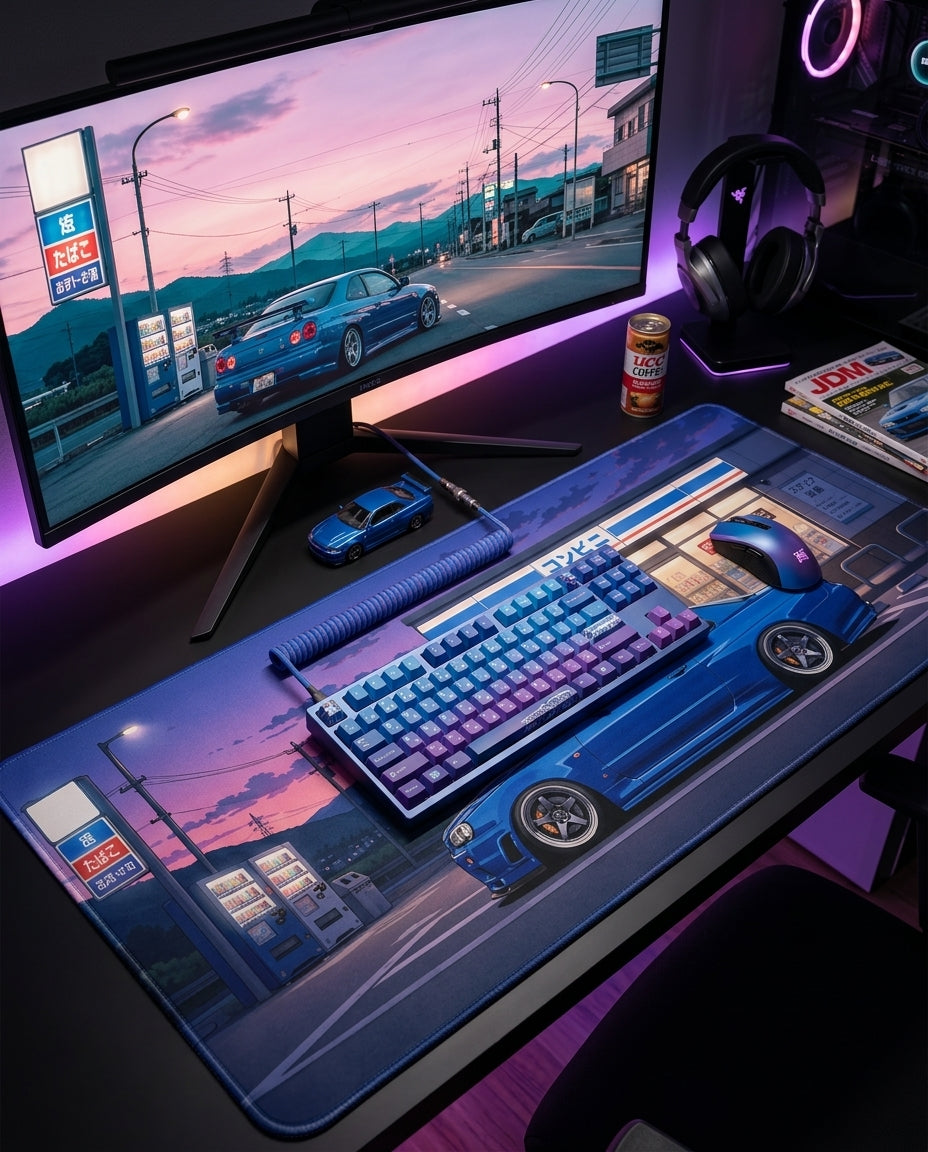 Konbini Nights - R34 GT-R Deskmat