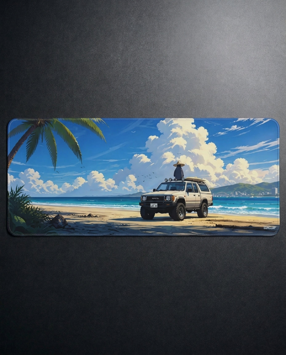 Shoreline Cruiser - Land Cruiser Beach Deskmat