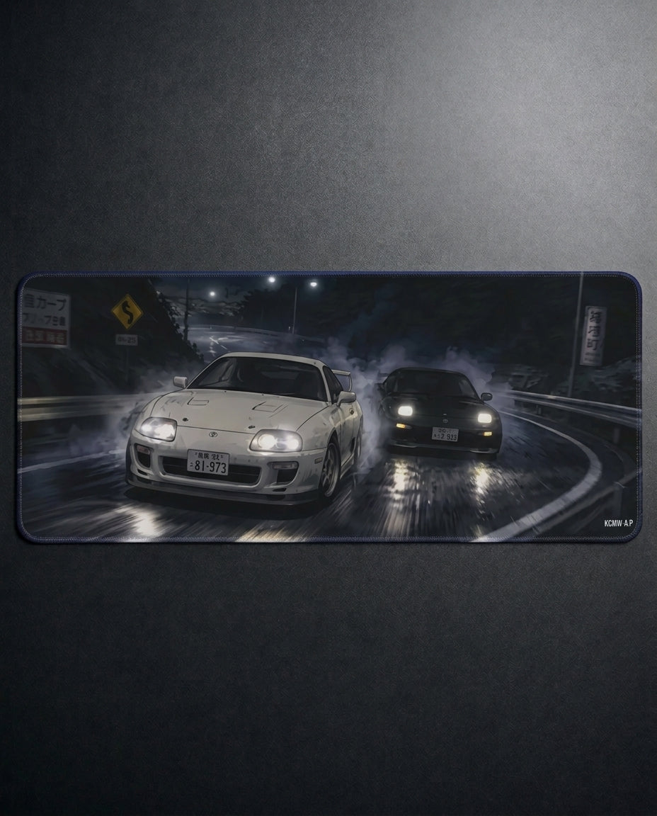 Touge Rivals - Supra vs RX-7 Deskmat